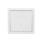 Выключатель 1-клав. проходной LETO бел. LEZARD 752-0200-105