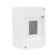 Щиток 4 мод настенный без дверцы бел. DKC F04W0W0