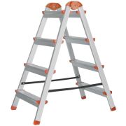 Лестница-стремянка двусторонняя 4 ступ. Н=88.5см 5.3кг стальная КУРС 65393