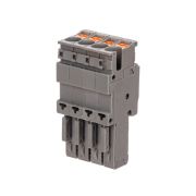 Штекер зажим push-in 4 точки подкл. 2.5кв.мм сер. DKC VPR-P-2.5-4